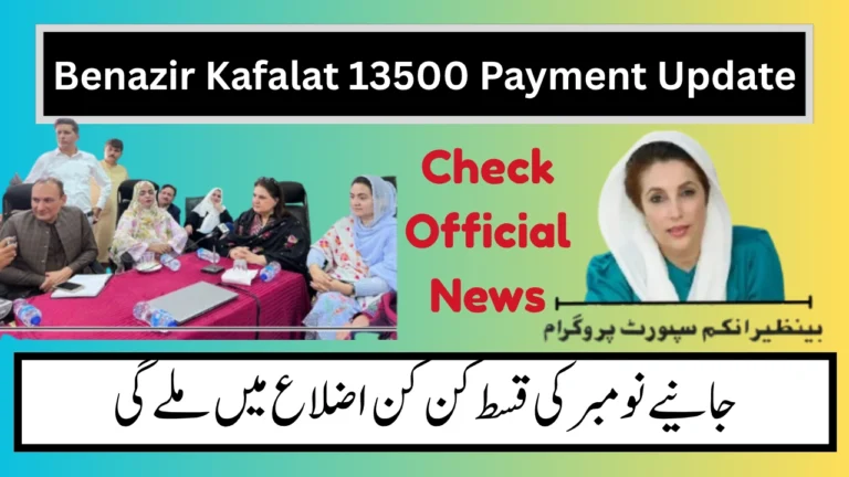 Benazir Kafalat 13500 Payment Update (November 2025) What’s Really Happening and How to Check Your Status